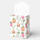 Watercolor Derby Day Mint Julep Drinks Bedankdoosjes (Geopend)