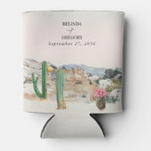 Watercolor Desert Cactus Boho Wedding Favor Blikjeskoeler (Voorkant)