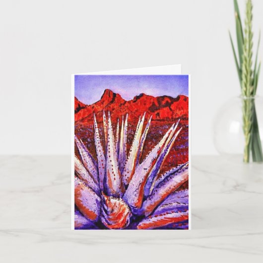 Watercolor Desert note card   Kaart (Voorkant)
