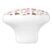 Watercolor Desserts Keramische Knop (Zijkant)