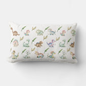Watercolor Dino Art Throw Pillow Kussen (Voorkant)