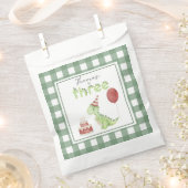 Watercolor Dinosaur 3rd birthday Bedankzakje (Geknipt)