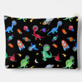 Watercolor Dinosaur Astronauts In Space Black Etui (Achterkant)
