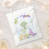 Watercolor Dinosaur Birthday Invites Bedankzakje (Geknipt)