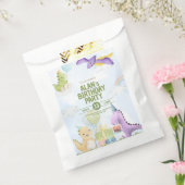 Watercolor Dinosaur Birthday Invites Bedankzakje (Gezegeld)