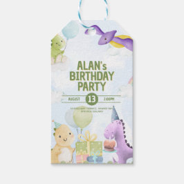 Watercolor Dinosaur Birthday Invites Cadeaulabel