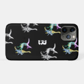 Watercolor Dinosaurus Kinderen Monogram Case-Mate iPhone Case (Achterkant (horizontaal))