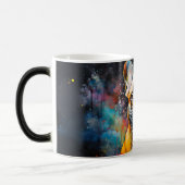 Watercolor Dog Mug Wrap Magische Mok (Links)