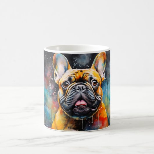 Watercolor Dog Mug Wrap Magische Mok (Center)