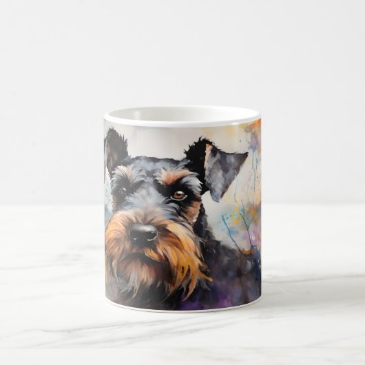 Watercolor Dog Mug Wrap Magische Mok (Center)