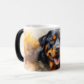 Watercolor Dog Mug Wrap Magische Mok (Voorkant links)