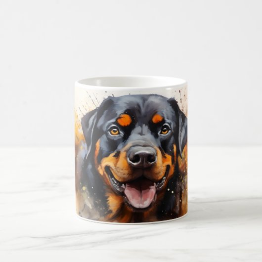 Watercolor Dog Mug Wrap Magische Mok (Center)