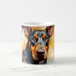 Watercolor Dog Mug Wrap Magische Mok