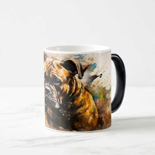 Watercolor Dog Mug Wrap Magische Mok (Voorkant rechts)
