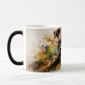 Watercolor Dog Mug Wrap Magische Mok (Links)
