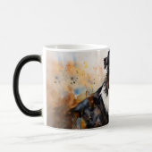 Watercolor Dog Mug Wrap Magische Mok (Links)