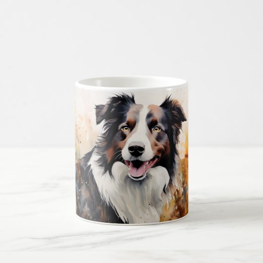 Watercolor Dog Mug Wrap Magische Mok (Center)
