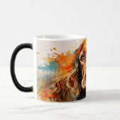 Watercolor Dog Mug Wrap Magische Mok (Links)