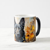 Watercolor Dog Mug Wrap Magische Mok (Voorkant rechts)