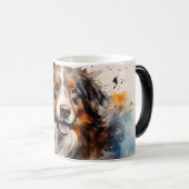 Watercolor Dog Mug Wrap Magische Mok (Voorkant rechts)