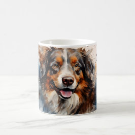 Watercolor Dog Mug Wrap Magische Mok