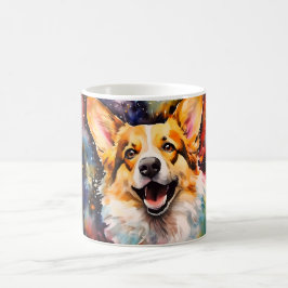 Watercolor Dog Mug Wrap Magische Mok