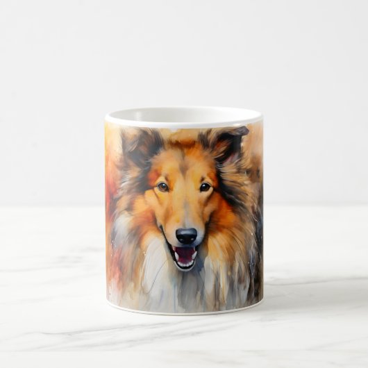 Watercolor Dog Mug Wrap Magische Mok (Center)