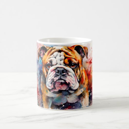 Watercolor Dog Mug Wrap Magische Mok (Center)