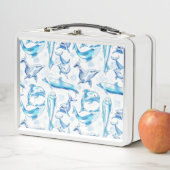 watercolor dolphin fish seamless pattern, dolphin (In situ)