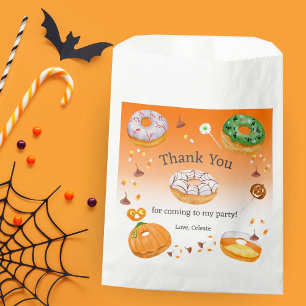 Watercolor Donut-licious Halloween Snoepgoed Bedan Bedankzakje