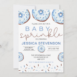 Watercolor Donuts Baby Spetterfeest Kaart