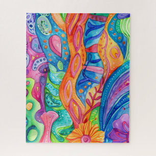 Watercolor Doodle Puzzel