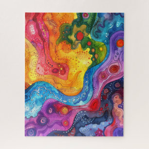 Watercolor Doodle Puzzel