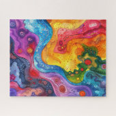 Watercolor Doodle Puzzel (Horizontaal)