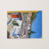 Watercolor dorp legpuzzel (Horizontaal)