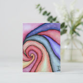 Watercolor Draaikolk Briefkaart (Staand voorkant)