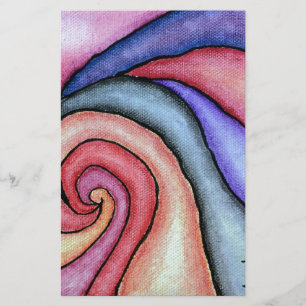 Watercolor Draaikolk Briefpapier