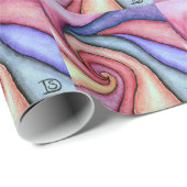 Watercolor Draaikolk Cadeaupapier (Rol Hoek)