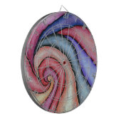 Watercolor Draaikolk Dartbord (Voorkant Links)