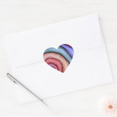 Watercolor Draaikolk Hart Sticker (Envelop)