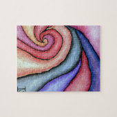 Watercolor Draaikolk Legpuzzel (Horizontaal)