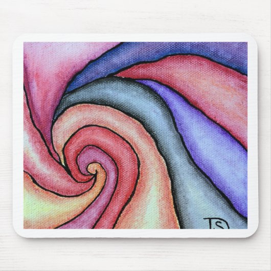 Watercolor Draaikolk Muismat (Voorkant)