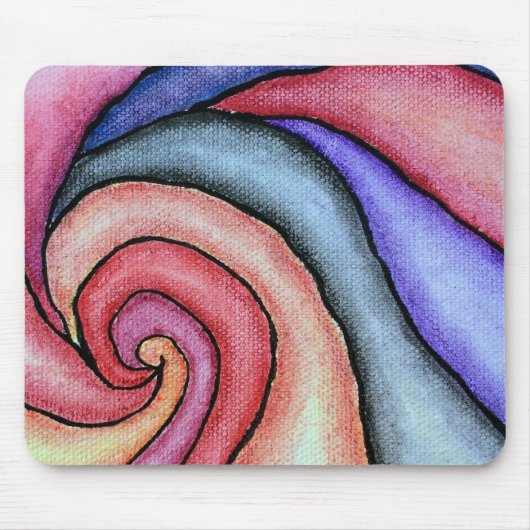 Watercolor Draaikolk Muismat (Voorkant)