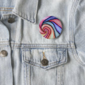 Watercolor Draaikolk Ronde Button 5,7 Cm (In situ)