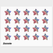 Watercolor Draaikolk Ster Sticker (Vel)