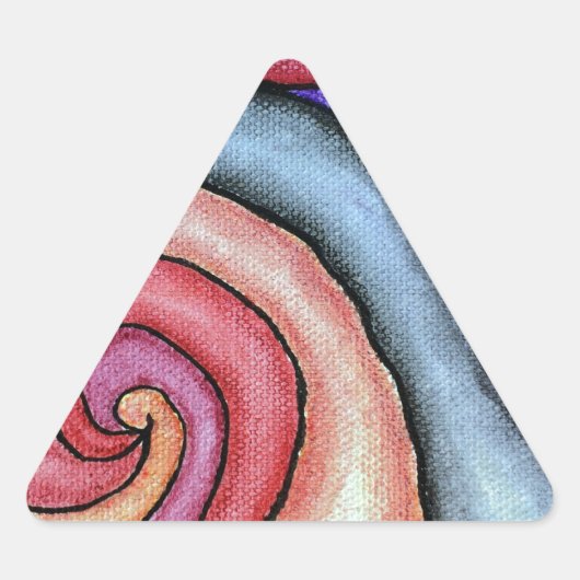Watercolor Draaikolk Sticker (Voorkant)