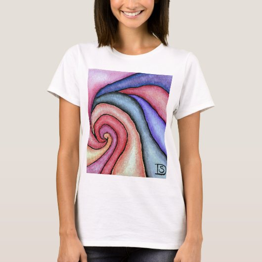 Watercolor Draaikolk T-shirt (Voorkant)