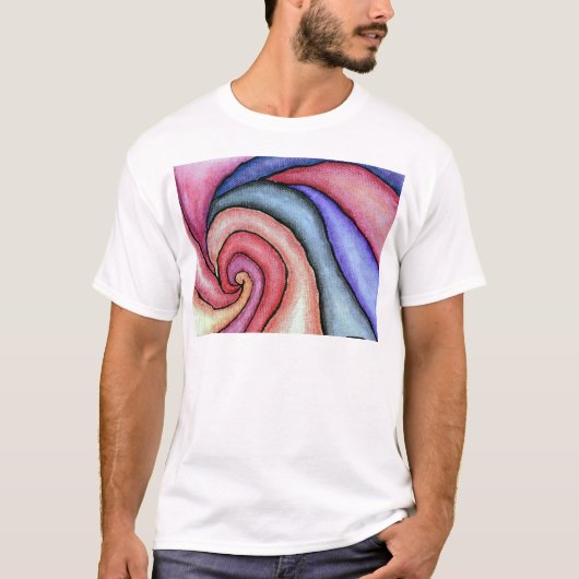 Watercolor Draaikolk T-shirt (Voorkant)