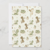 Watercolor Dragon Birthday Party Invitation Kaart (Achterkant)