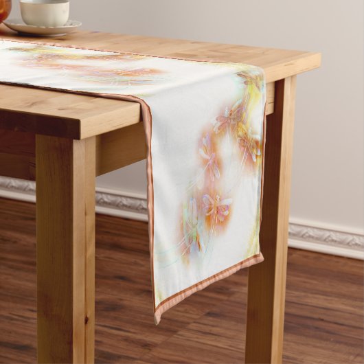 Watercolor dragonflies medium table runner korte tafelloper (Voorbeeld)